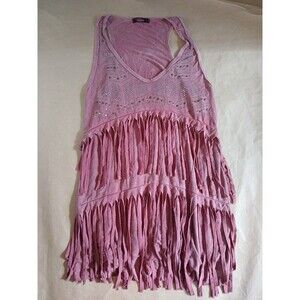 Vintage T Party Tank Top Womens L Pink Southwestern Boho Cowgirl Aesthetic